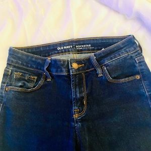 Old Navy Rockstar Super Skinny Jeggings, Mid-Rise, Size 2 Regular